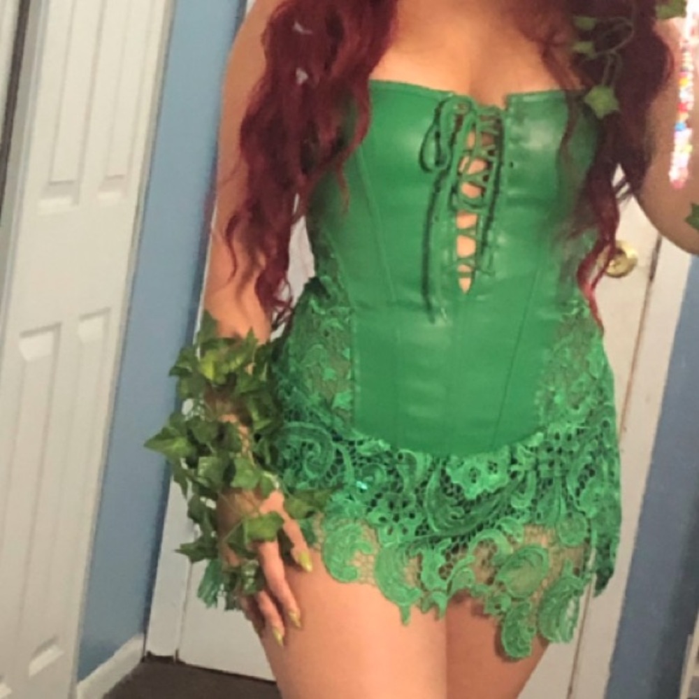 Poison ivy/steam punk corset